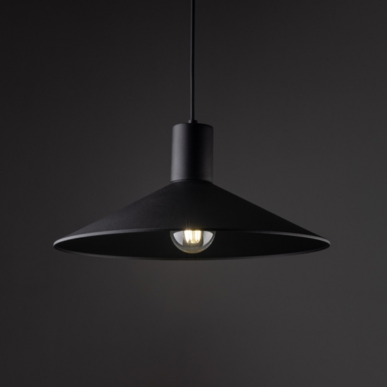 Lampadario per cucina moderna nero 36 cm